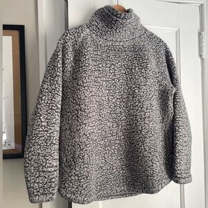 Gray Eddie Bauer Cozy Mockneck Fleece